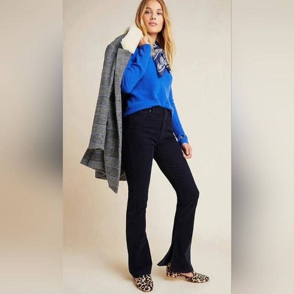 Citizens of Humanity Georgia High Rise BlackBootcut Corduroy Pants 28 NWOT - Picture 2 of 4